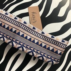 Scunci Blue Bronze Cream Diamond Fabric Headwrap